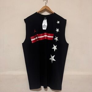 Vintage Nike Air Jordan Sleeveless Shirt Tank Top Men’s XXL 2004 Rare Black Y2K